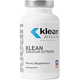 Klean ATHLETE Klean Calcium Citrate - for Bone Health & Density - Bone Support for Sports* - Gluten Free, Vegan & Non-GMO - 120 Capsules