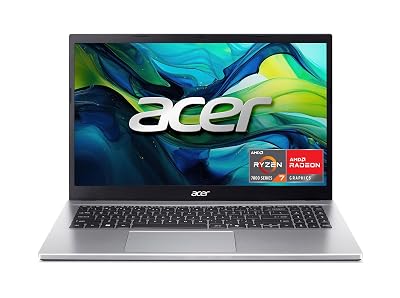 acer Aspire Go 15 AI Ready Laptop | 15.6" FHD (1920 x 1080) IPS Display | AMD Ryzen 7 7730U | AMD Radeon Graphics | 16GB DDR4 | 512GB PCIe Gen4 SSD | Wi-Fi 6 | Windows 11 Home | AG15-42P-R9FW