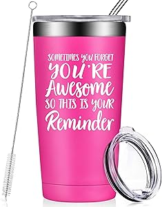 Thank You Gifts for Women - Funny Inspirational Birthday Graduation Gifts, Appreciation, Friendship, Christmas for Coworker, Employee, Boss, Mom, Wife, Friends, Men, Son, Daughter, Her Tumbler
