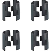 Metro 9985 Replacement Plastic Split Sleeves - Pack of 4 Wire Shelf Clips for Super Erecta Industrial Wire Shelving - Black