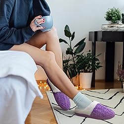 shoeslocker Slippers for Women Memory Foam Fuzzy