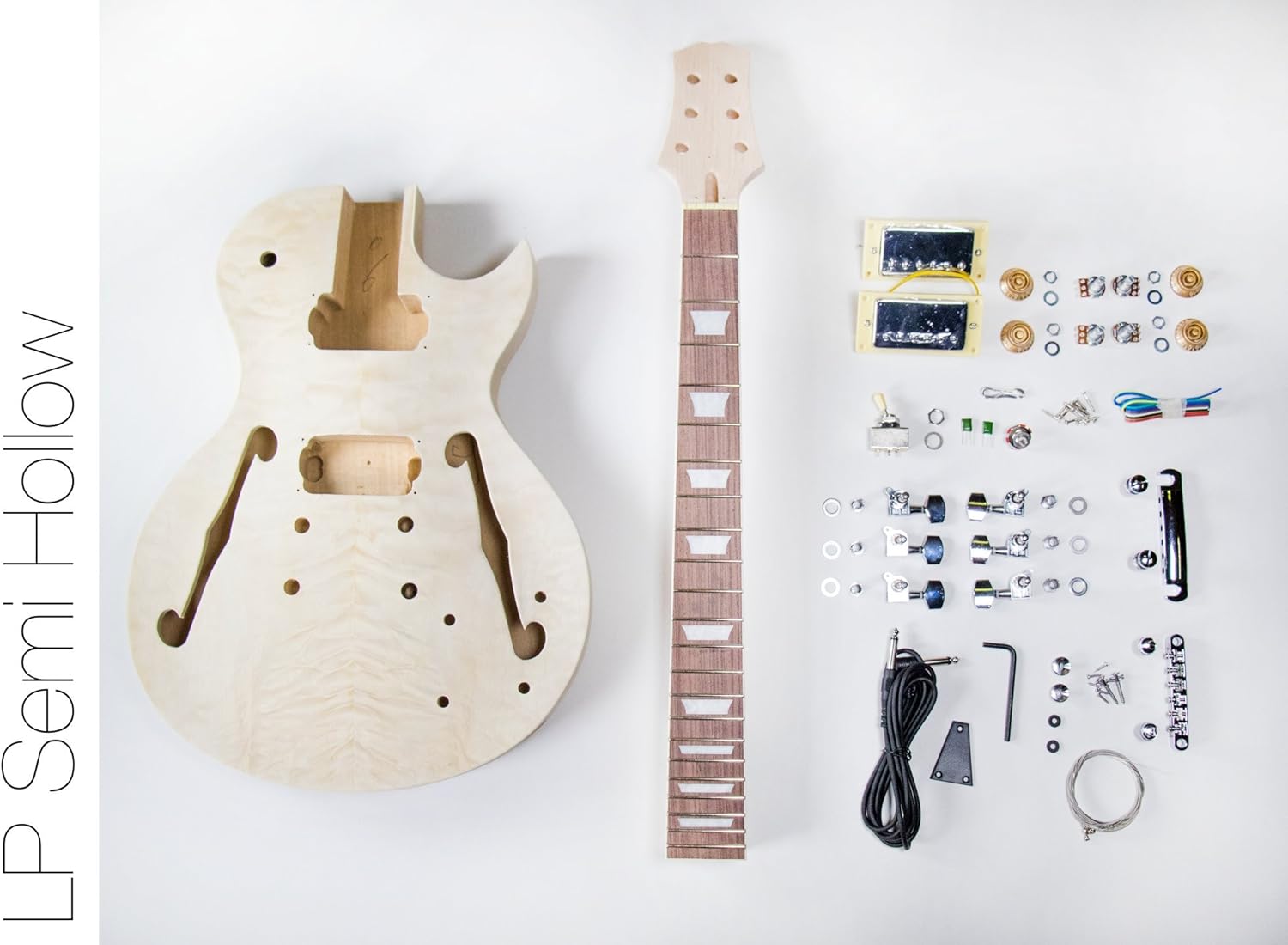 DIY Electric Guitar Kit Singlecut Semi Hollow Build Your Own Guitar