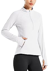 Willit Women's Fleece Running Jacket Pullover