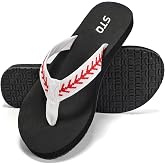 STQ Womens Arch Support Flip Flops Thong Sandals | Yoga Mat Sole,Quick Dry ,Beach Shower Pool Vacation