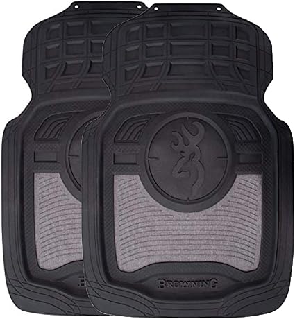 Amazon Com Browning Front Floor Mats Heather Black Set Of 2