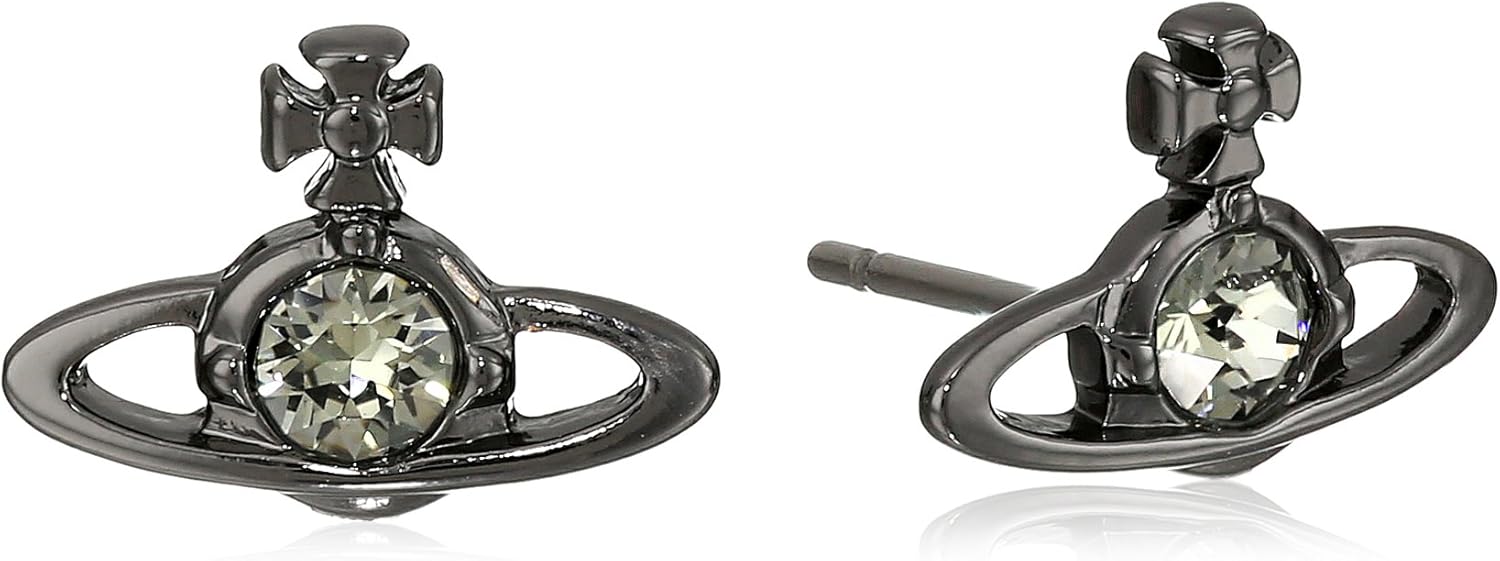 Vivienne Westwood Nano Black Solitaire Earrings Amazon.co.uk Jewellery