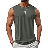 MAGCOMSEN Men's UPF 50+ Tank Top Workout Sleeveless Muscle Shirts Lightweight Casual Cooling Sleeveless Shirt for Gym Beach