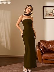 HTZMO Women Elegant Summer Bodycon Maxi Dress