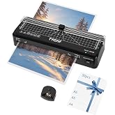 9 Inch Laminating Machine with 30 Sheets, A4 A5 A6 Thermal Cold Laminator | 4-in-1 Thermal Cold Laminator with Paper Trimmer, Angle Scale, Fast 2-Min Warm-Up for Home Office Use Black