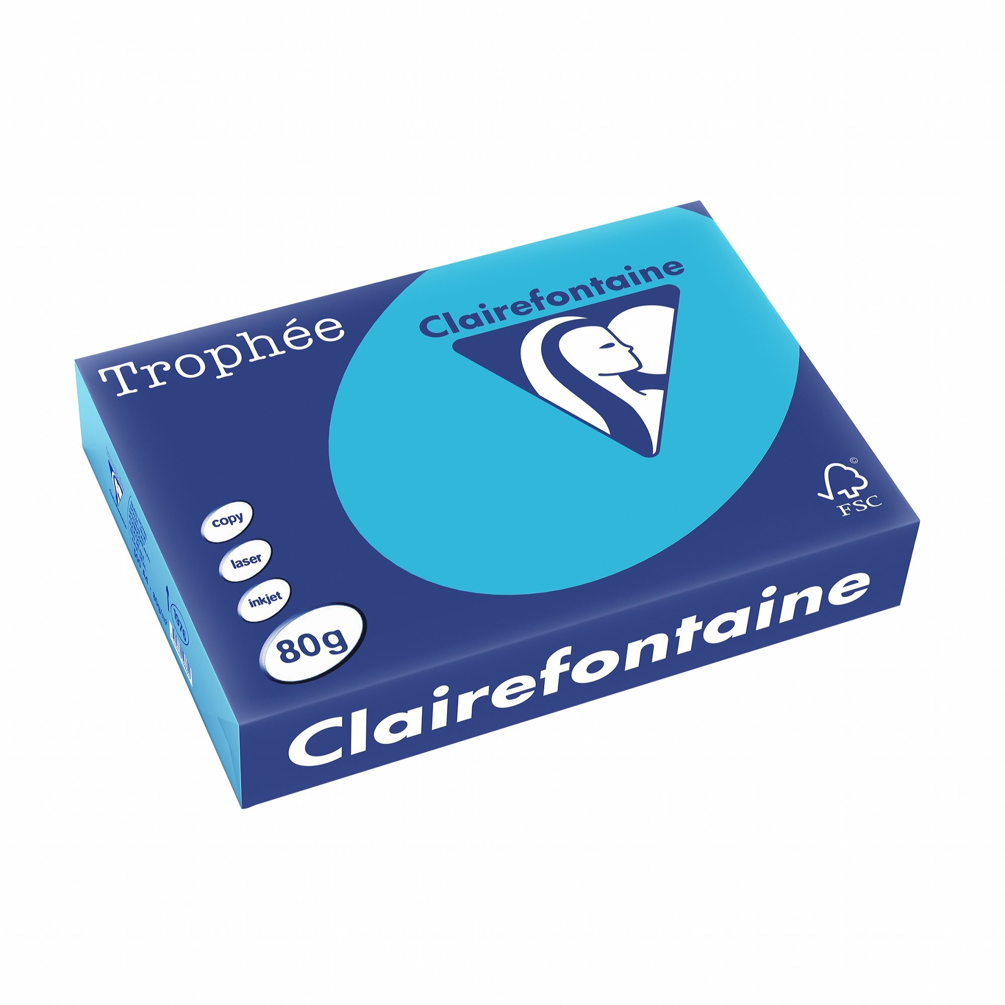 Clairefontaine Trophée – Pack of Paper, 80 g/m², 500 Sheets A4 (21 x 29.7 cm) Royal Blue