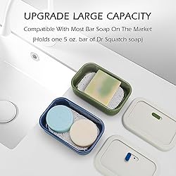 AIDIMMING Enhanced Leak Proof Travel Soap Case with