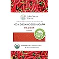 Lakehouse Farms 100% Organic Korean Chili Pepper Flakes/Powder (Gochugaru) - The only US Grown and US Organic Certified Korean Pepper Flakes (6 Ounce (Coarse))