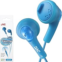 JVC Fones de ouvido básicos azuis, número do modelo: HA-F160-A, 3