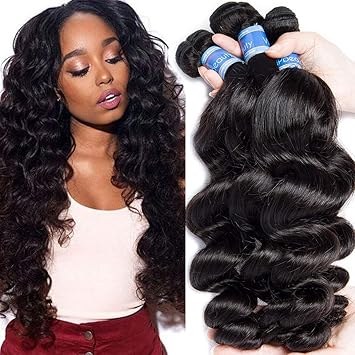 Amazon Com Vipbeauty Virgin Hair Bundle Deals Loose Wave 3