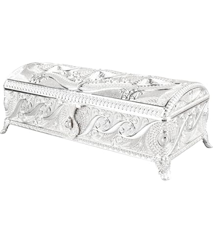 Amazon.com: Elegance Silver Antique Silver Jewelry Box with