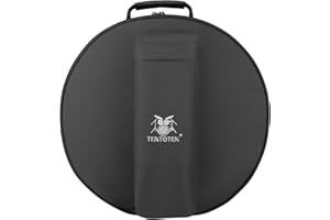 TENTOTEN Snare Drum Case 14"x 6.5", Watreproof Protable Snare Drum Bag with Outer Pocket for Percussion Accessory Storage, Adjustable Shoulder Straps, Dust-Proof Snare Bag