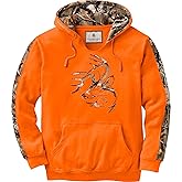 Legendary Whitetails Men’s Camo Hoodie Midweight V-Neck Design Pullover Sweatshirt