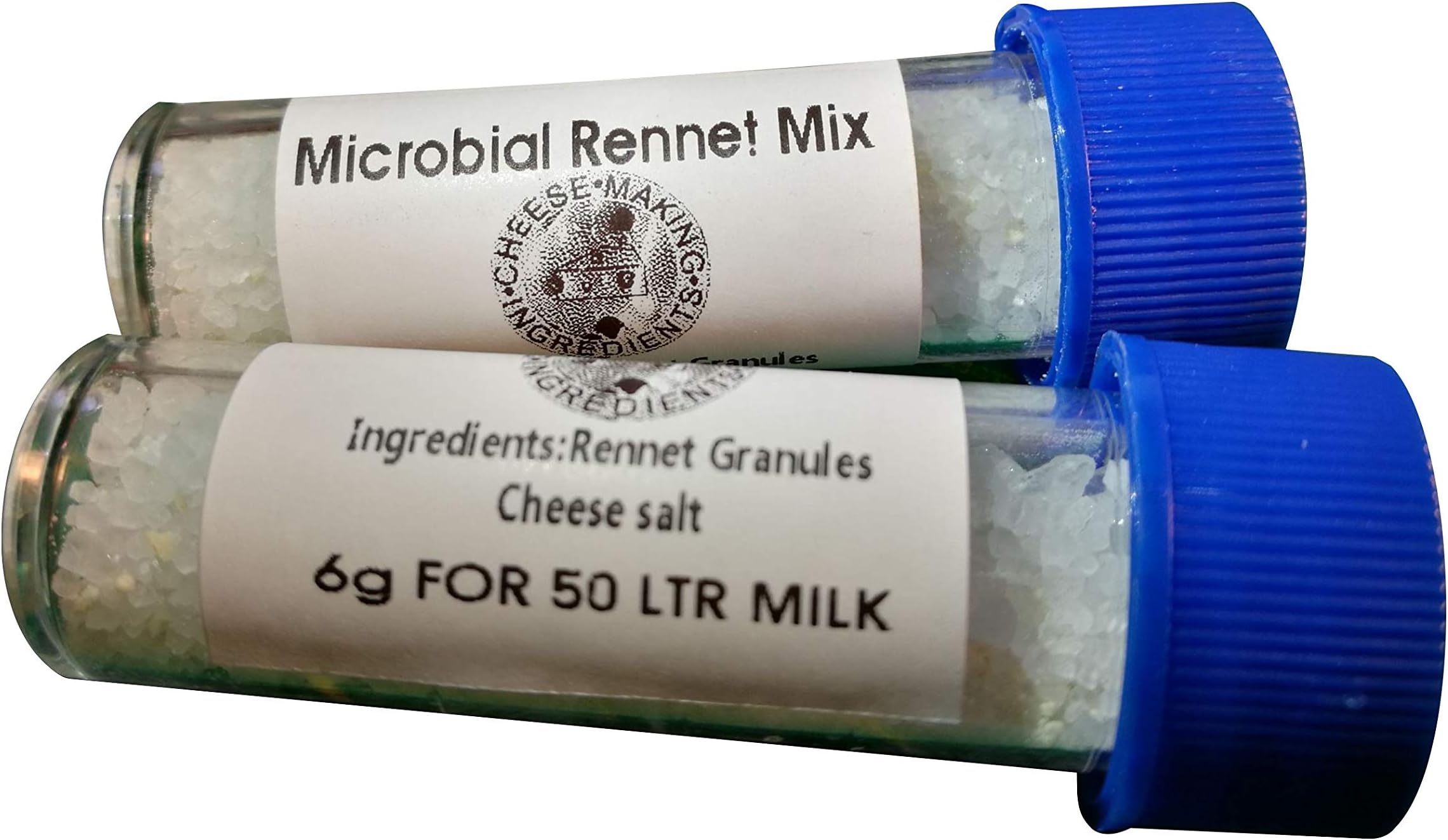 2 X Microbial Rennet & Cheese Salt Mix 6g | Rennin Cheese salt & Coagulant Tub