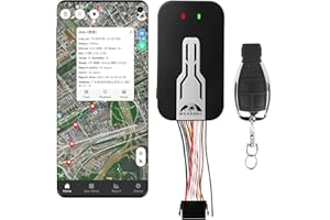 BAANOOL BN-405B Car GPS Tracker No Monthly Fee Smart GPS Tracker for Vehicles No Subscription Cut Off The Engine Remotely Smart Truck Motorcycle Locator (BN-405B 2G/3G/4G)