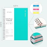 EMSHOI A4 Notebook 300 Pages 150 Sheets 100gsm Waterproof Softcover LightBlue view 2