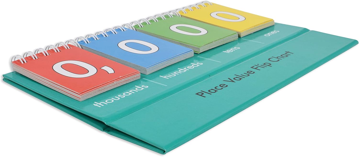 Edx Education Student Place Value Flip Chart - Thousands - Learn to Count by Ones, Tens, Hundreds and Thousands: Office Products