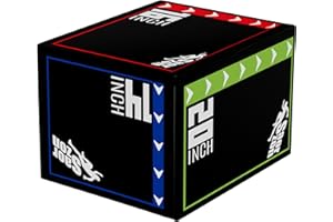 GRETERST Jump Box 3 in 1 Foam Plyometric Jumping Box Jump Exercise for Gym Fitness Workout Training