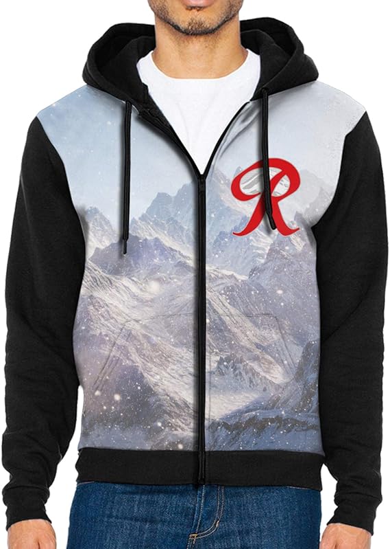 Rainier Beer Man Sweatshirt Fleece Zipper Jacket Cardigan Coat Black at Amazon Men’s Clothing store