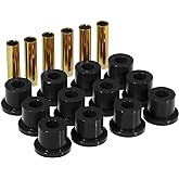 Prothane (7-1001-BL) 67-87 GM Rear Spring &amp; Shackle Bushings (w/ 1.5in Bushings) - Black