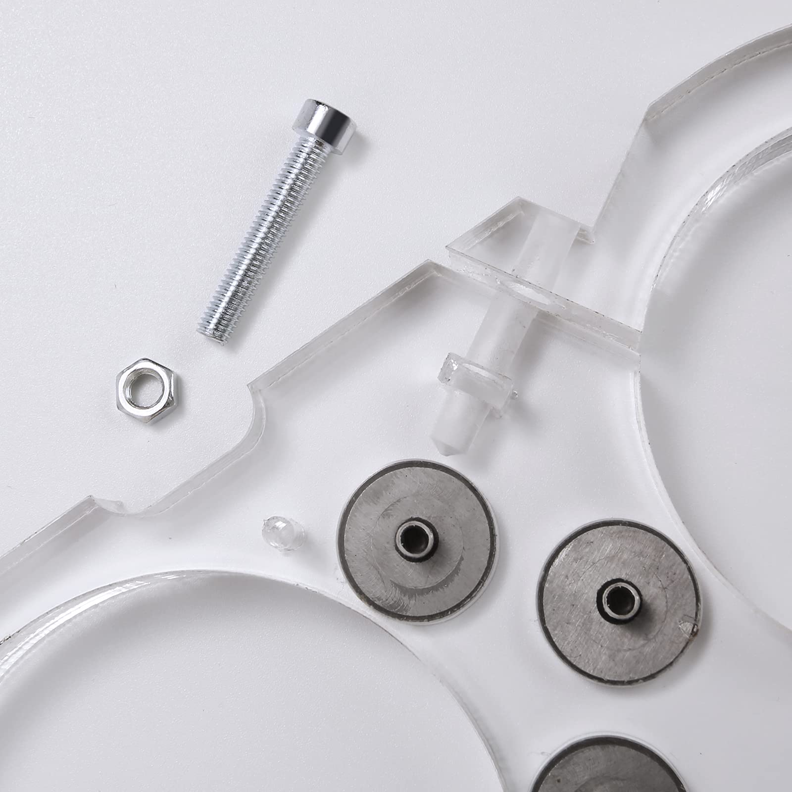 Genmitsu CNC Dust Shoe 69mm Spindle Acrylic Cover Cleaner for CNC Router PROVerXL 4030/ CNC Machines with a 69mm Diameter Motor, Hose Adapter Diameter 76.2 mm (3.0