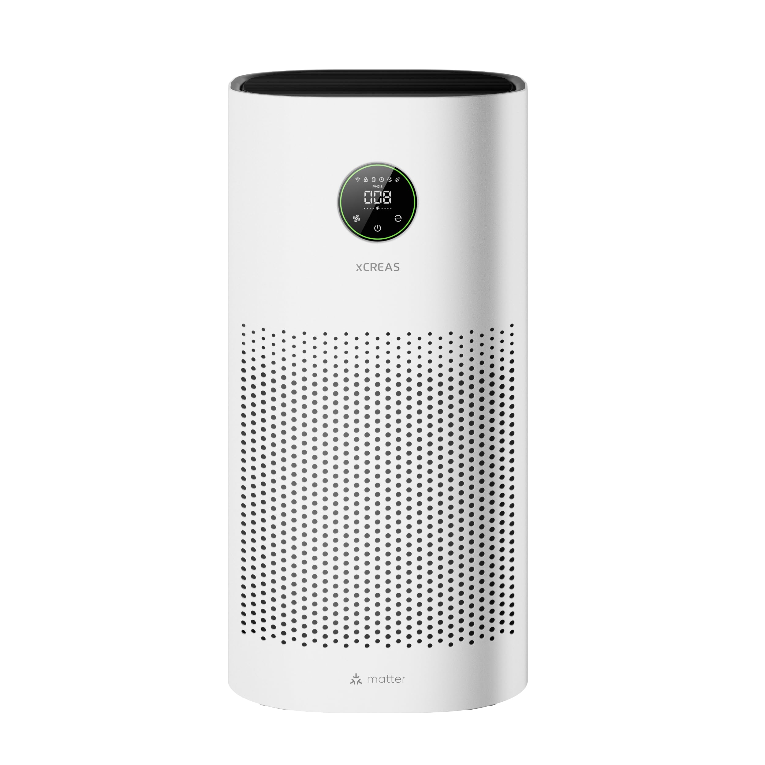 xCREAS Air Purifiers for Home with Matter – Compatible with Apple HomeKit, Google Home, Alexa & Smarthings Covers 2580ft², HEPA 13 & Washable Pre-Filter, Voice Control Home Automation