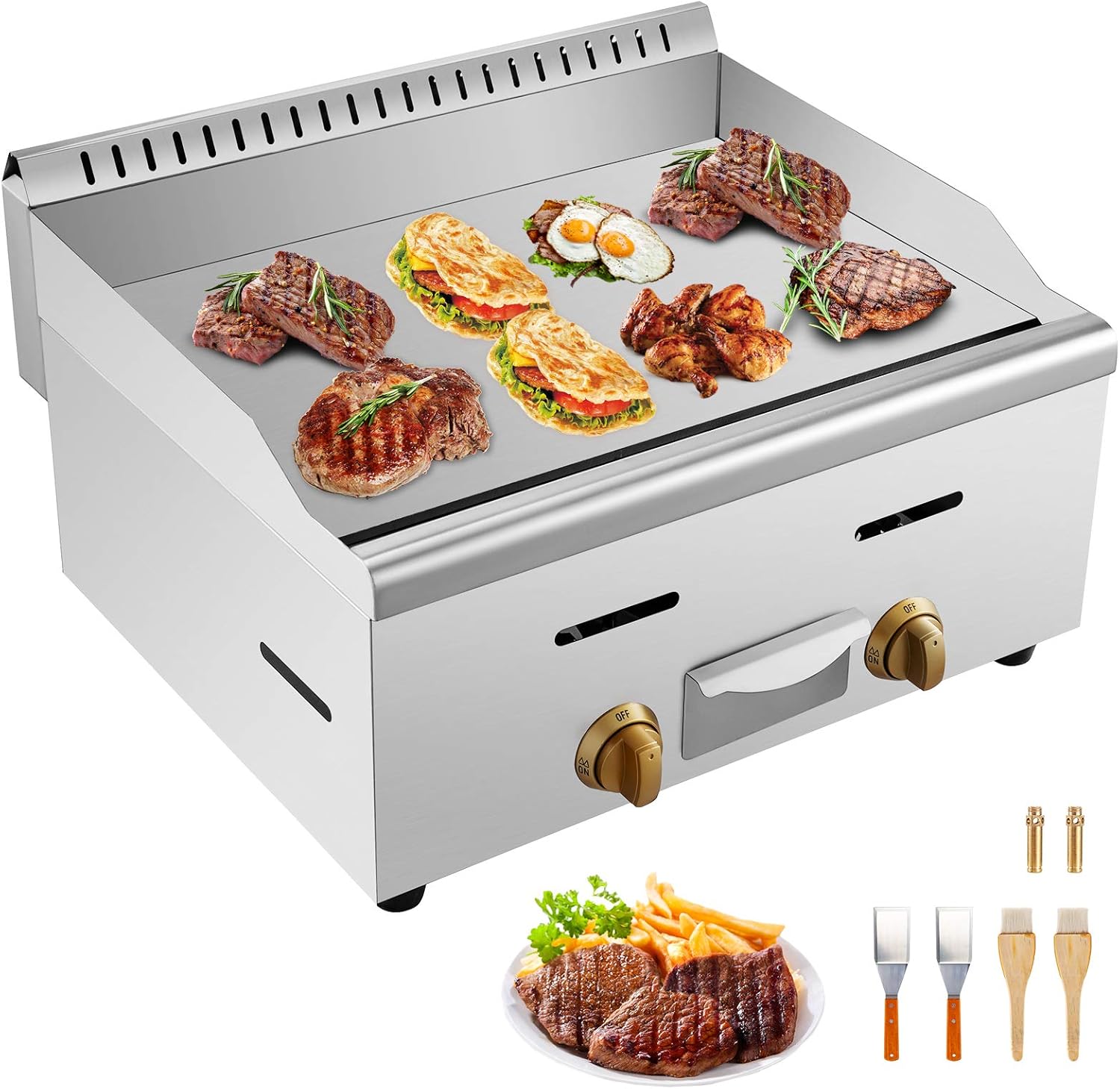 commercial gas flat top grill