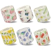 SafeSense 6 Pack Vet Wrap 2 inch for Dogs Horses, Pet Wrap Bandage Self Adhesive, Coban Bandages for Wounds Breathable Non Woven for Dog Cat Horse Pet Animals Fruit