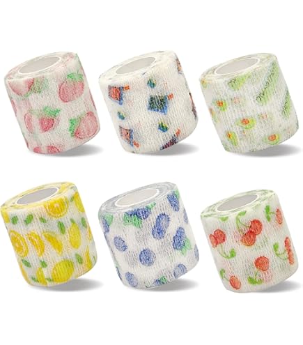 thumbnail image 2 of 24 Pack 2"x5 Yards]Self Adhesive Bandages Pre Wrap, Athletic Elastic Cohesive Bandage Sports Injuries Treatments Recovery First Aid Tape Vet Wrap Cat 2 of 14