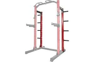 Fitvids SF-SS1 1,000 Pound Capacity 3” x 3” Power Rack Squat Stand, with Optional Smith Machine or Half Rack Conversion Kits