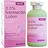 ivormetn 0.5% Ivermectin Lice Treatment Lotion, Single Application Formula – No Head Combing Required, 4oz