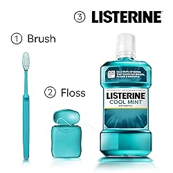 Listerine Cool Mint Antiseptic Mouthwash, Kills