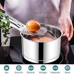 E-far Stainless Steel Saucepan with Lid Set - 1QT