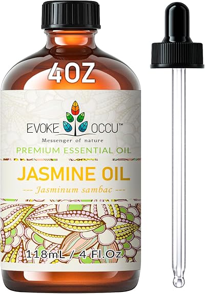 EVOKE OCCU Jasmine Essential Oil 118ml Pure Jasmine Oil Aromatherapy Diffuser