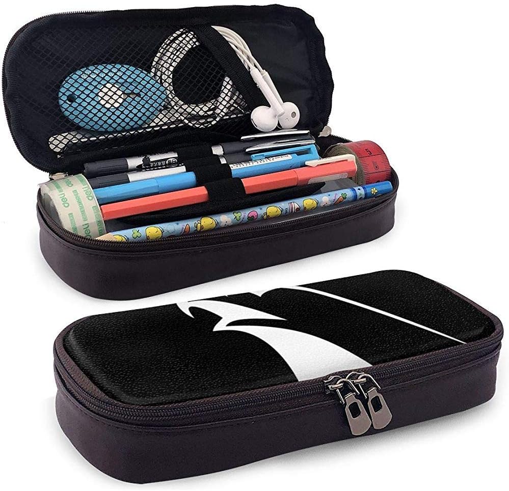 Leather Pencil Case Alliance-Shirt-Jiu Jitsu Portable Toiletry Organizer with Zippe for Businessmen Artists/Home/Office