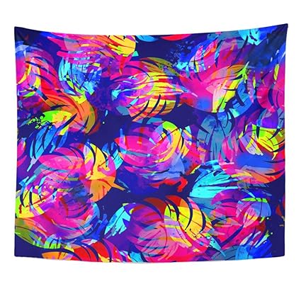 Amazon Com Emvency Tapestry Wall Hanging Abstract With
