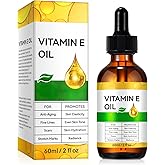 Bieyoc Vitamin E Oil, Body Oil Blend 75,000 IU Boost Skin Collagen, Hydrate and Plump Skin, Reduce Fine Lines and Scars, 2 Fl Oz