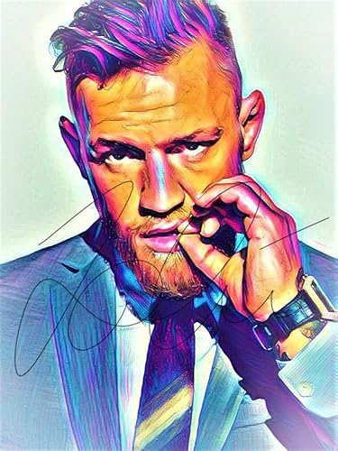 Conor Mcgregor Abstract Drawing Print Poster Hand Drawn Pop Art Vibrant Painting #MCGREGOR_ABSTRACT1