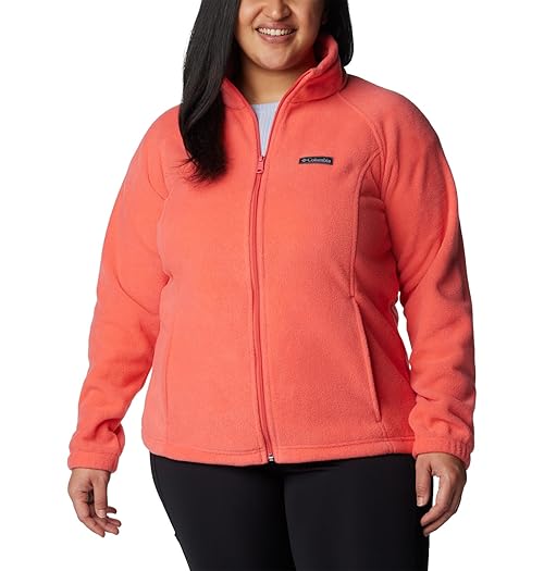 Columbia Women's Benton Springs Full Zip, Juicy, 1X