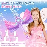 Britik Bubble Wand Kids Light Music Bubble Machine Fairy Wand Gift view 2