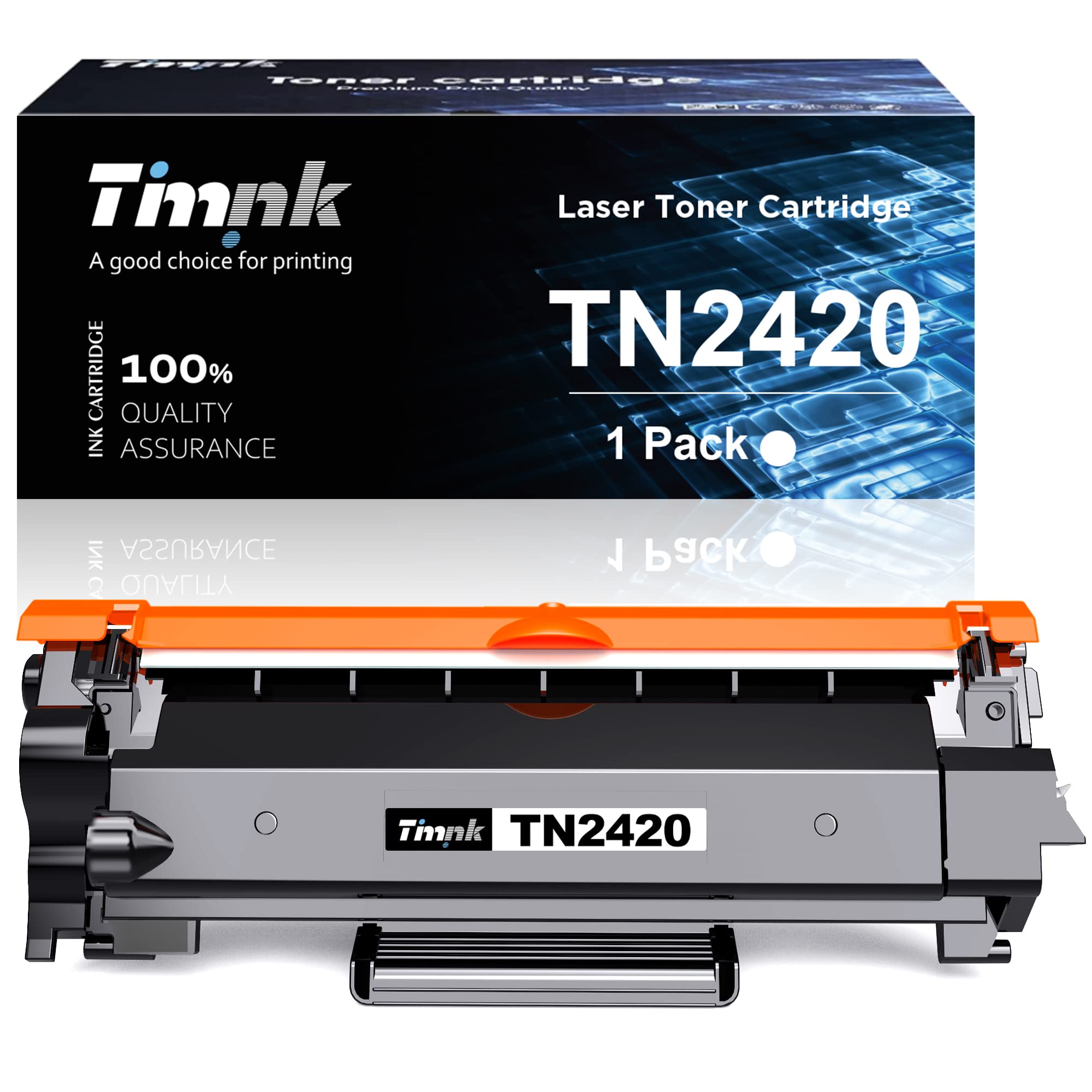 Timink TN-2420 TN2420 toner cartridge Replacement for Brother 2420 TN2420 TN2410 Compatible with L2530DW L2710DW L2510D HL-L2375DW L2350DW L2710DN L2730DW L2310D L2750DW L2550DN L2370DN (1 Black)
