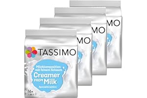 Tassimo Milk Creamer, Pack of 4, 4 x 16 T-Discs