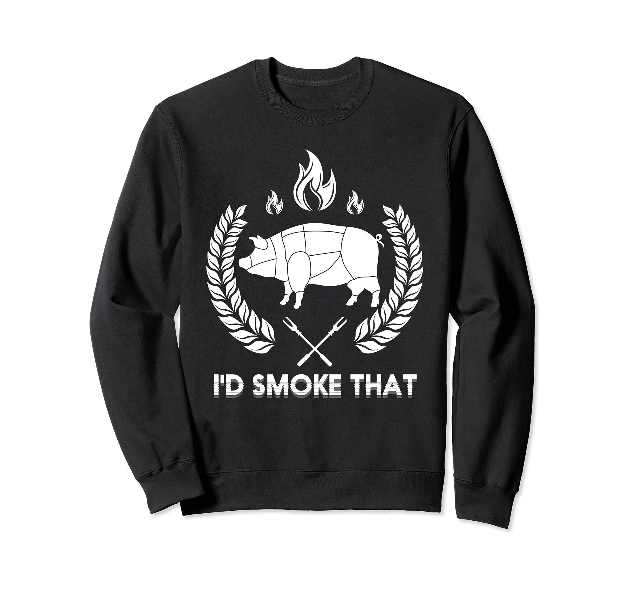 Id Smoke That Grillmaster Smoking Meat BBQ Steak Barbecue Sweatshirt