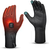 V.Step Heated Gloves for Men Women, Windproof Winter Gloves Rechargeable Heated Glove Liners for Cold Weather Work Fishing