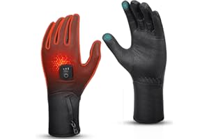 V.Step Heated Gloves for Men Women, Windproof Winter Gloves Rechargeable Heated Glove Liners for Cold Weather Work Fishing