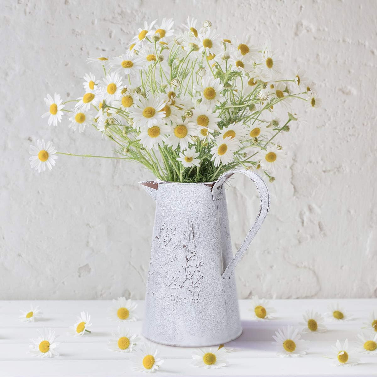 Yardwe Watering Can Metal Flower Vase Pewter Bucket with Handle Vintage Decoration for Garden 17 x 11 x 7 cm - Image 5